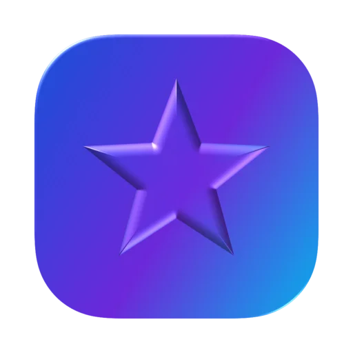 La mateixa icona d'estrella representada a Vidre